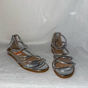 Material Girl Metallic Sandal